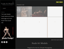 Tablet Screenshot of nude-art-models.com